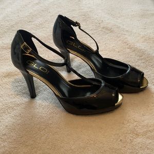 Glo jeans black dress heels